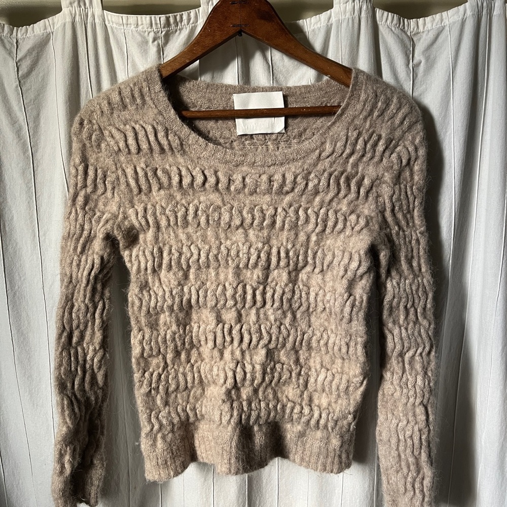 Cozy Tan Crew Neck Sweater